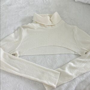 Fashion Nova Cream Cowl Neck Sweater